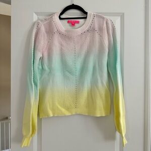 Lilly Pulitzer Pastel Ombre Crewneck Sweater